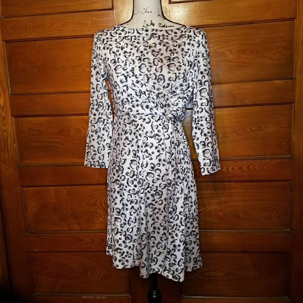 Tracy Negoshian Marilyn Cheetah Faux Wrap Dress - Picture 3 of 6